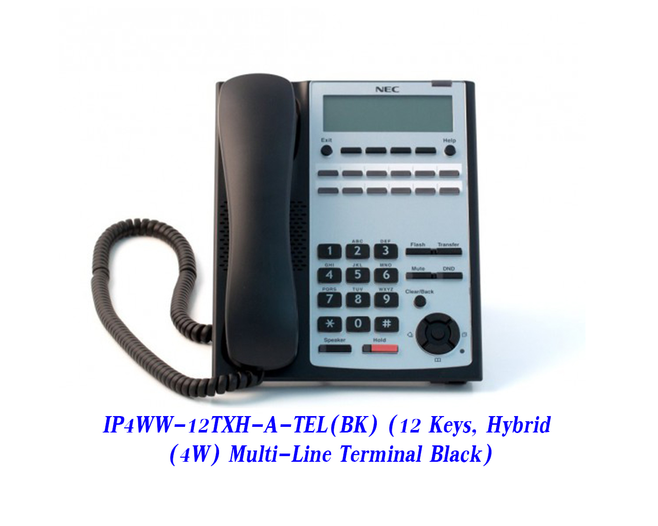 IP4WW-12TXH-A-TEL(BK) (12 Keys, Hybrid (4W) Multi-Line Terminal Black) 3