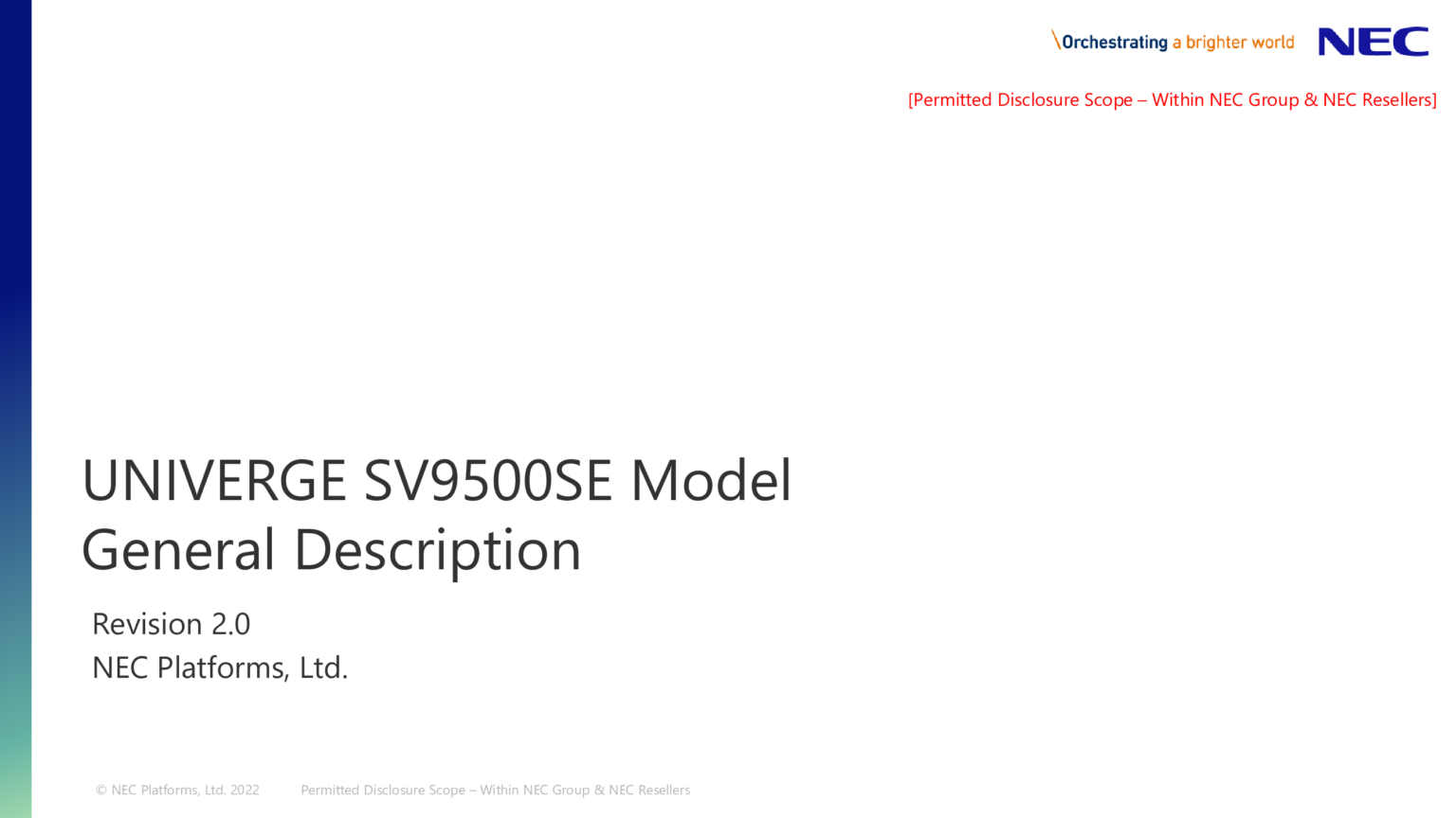 UNIVERGE SV9500SE Model – ตู้สาขาโทรศัพท์ NEC บริการรับติดตั้ง รับดูแล ...